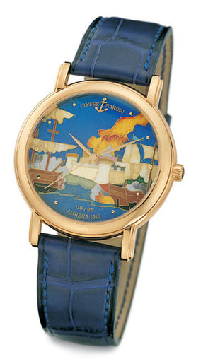 Fake Ulysse Nardin Classico Enamel San Marco Cloisonne Algiers 136-77-9 / ALG watch